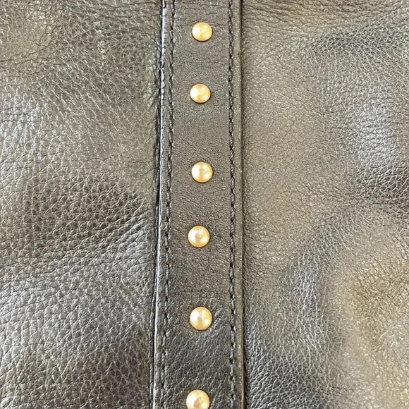 ROLFS vintage shoulder bag. Black Pebbled Soft Genuine Cowhide Leather, 12 X 14” - Picture 3 of 13